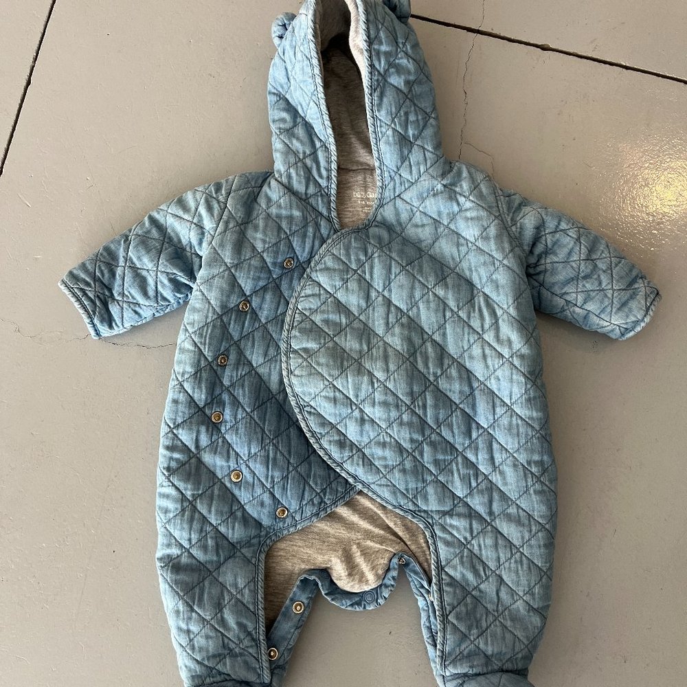 Gap Quilted Cotton one piece ~Blue~